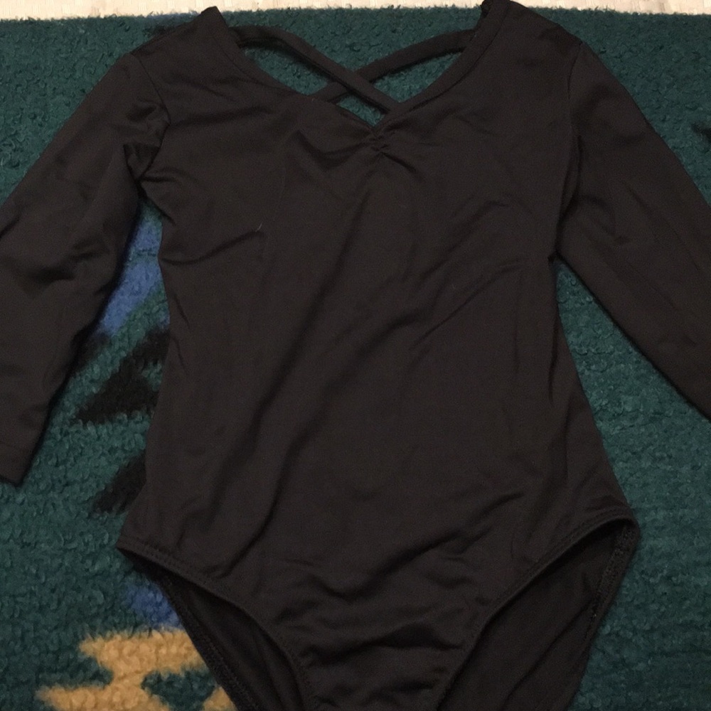 Child’s Black Long-Sleeve Leotard